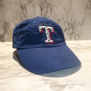 Austin College Rods "T"‎ Rhinestones Blue hat cap